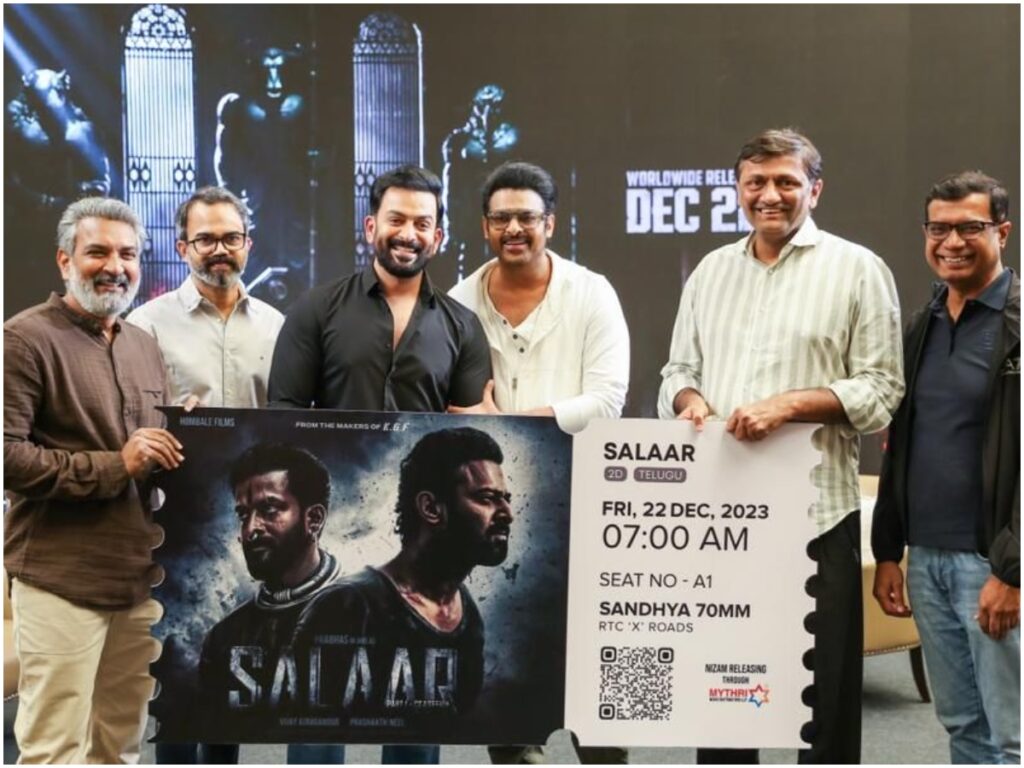 Salaar: Rajamouli Konnaroch is the first ticket of 'Salar' - Prabhas who  has come out on top - Celtalks