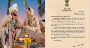 Modi Wishes to Rakul and Jackky: PM's Special Wishes for New Couple Rakul-Jackky Bhagnani - Modi's Letter Goes Viral...
