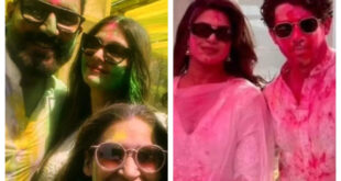Bollywood celebs' colourful Holi photos...